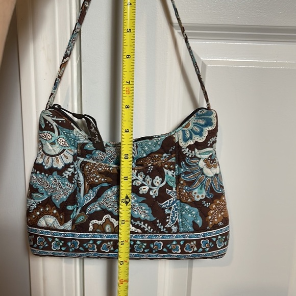 Vera Bradley small handbag in mostly brown and turquoise - Picture 11 of 11